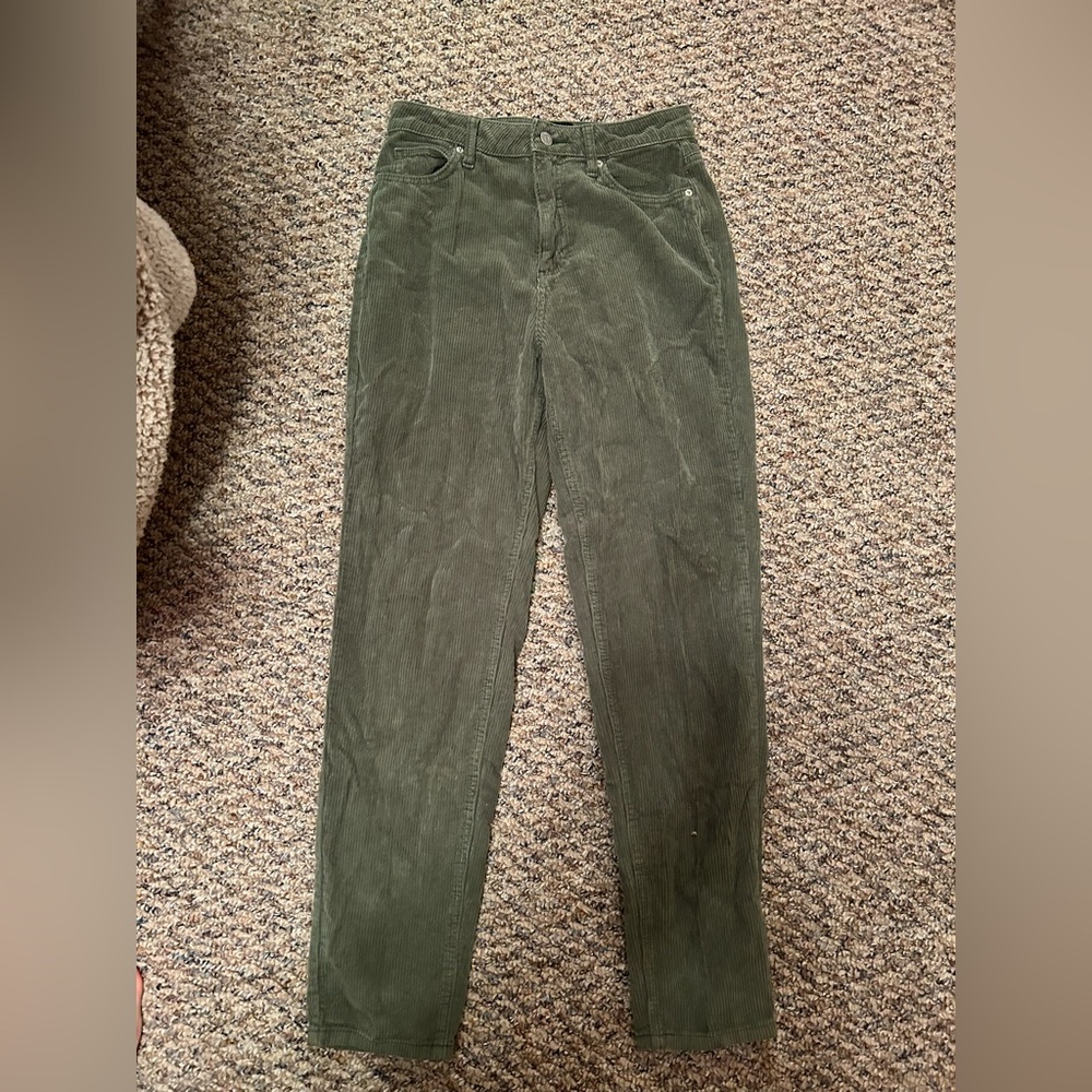 BDG Corduroy Green Mom Jeans